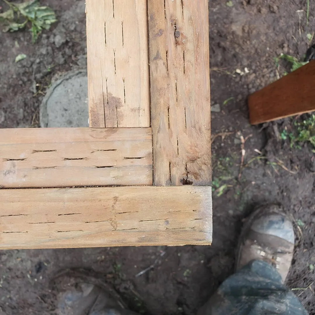 Deck footing excavation to frost depth for proper foundation support