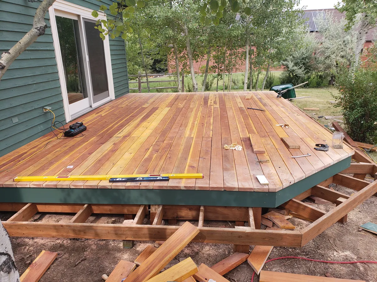Custom deck built by Heartwood Craft