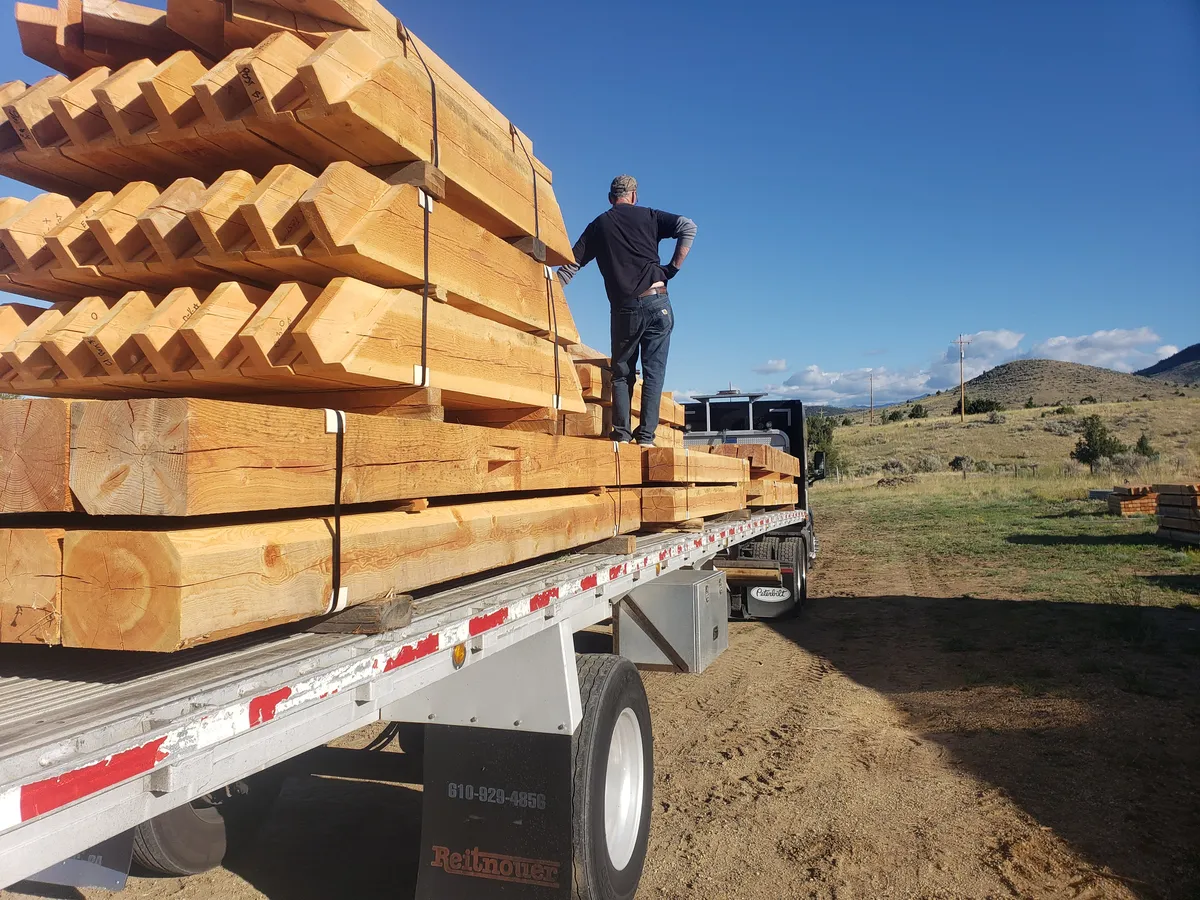 Completed timber structure